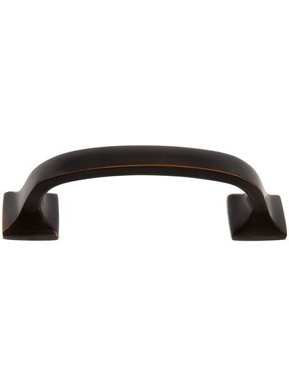 Small New York Cabinet Pull - 3 inch Center to Center in Oil Rubbed Bronze.